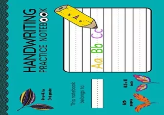 [DOWNLOAD PDF] Panoramic Handwriting Practice Book for Kids in Pre-K to 3rd Grad