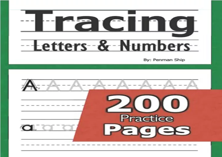 PPT - download Tracing Letters and Numbers : 200 Practice Pages ...