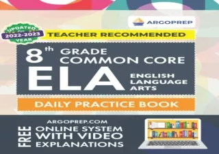 [DOWNLOAD PDF] 8th Grade Common Core ELA (English Language Arts): Daily Practice