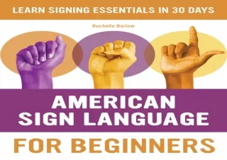 download American Sign Language for Beginners: Learn Signing Essentials in 30 Da