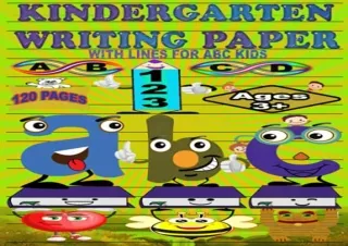 pdf book kindergarten writing paper with lines