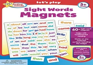 download Active Minds Sight Words Magnets - Learn and Practice Language Building