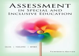 download Assessment in Special and Inclusive Education kindle