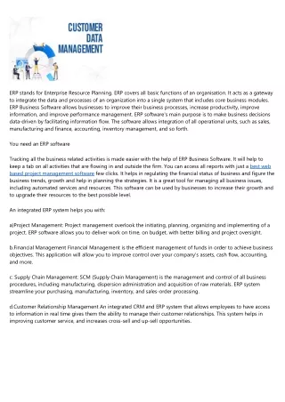erp stands for enterprise resource planning