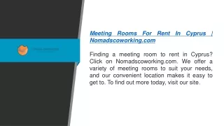 NOMADS COWORKING