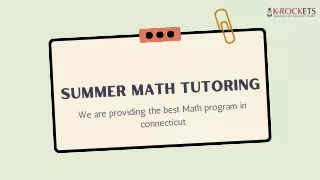 Best Summer Math Tutoring with K Rockets