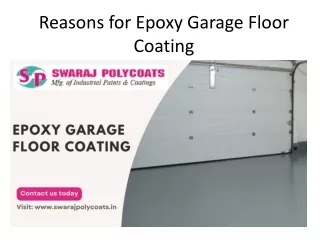 Types of Epoxy Floor Coating Paints