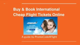 Buy & Book International Cheap Flight Tickets Online at the best price