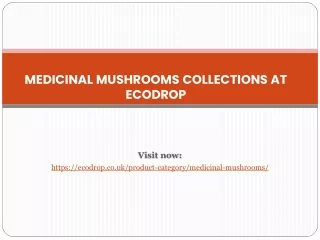 Medicinal Mushrroms Collections With Essential Oils