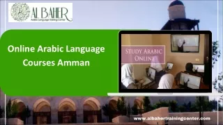 Online Arabic Language Courses Amman