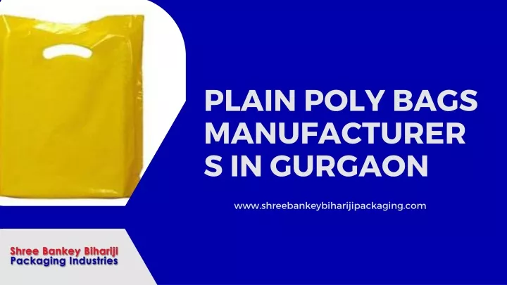 plain poly bags manufacturers in gurgaon
