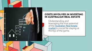 Costs Involved in Investing in Australian Real Estate