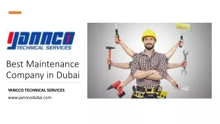Best Maintenance Company in Dubai_