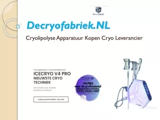 Startpakket beginnen met cryolipolyse – De cryo fabriek