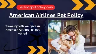 American Airlines pet policy