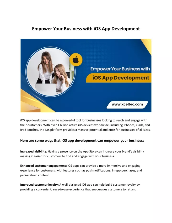 empower your business with ios app development