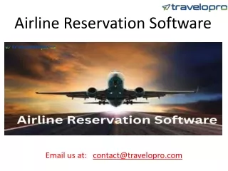 airline reservation software