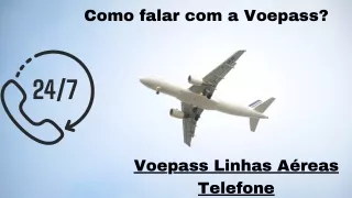 Como entro em contato com a Voepass Airlines?