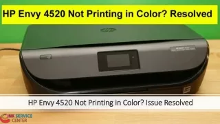 HP Envy 4520 Not Printing in Color