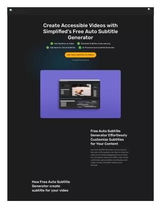 Free Auto Subtitle Generator - Add Subtitles to Video