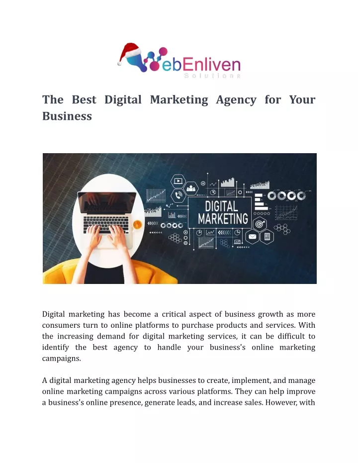 the best digital marketing agency for your