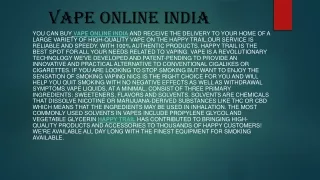Vape Online India