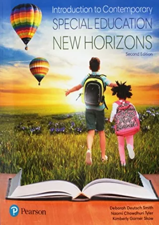 free read (pdf) Introduction to Contemporary Special Education: New Horizon