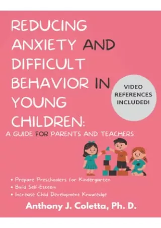 ^read online (pdf) Reducing Anxiety and Difficult Behavior in Young Childre