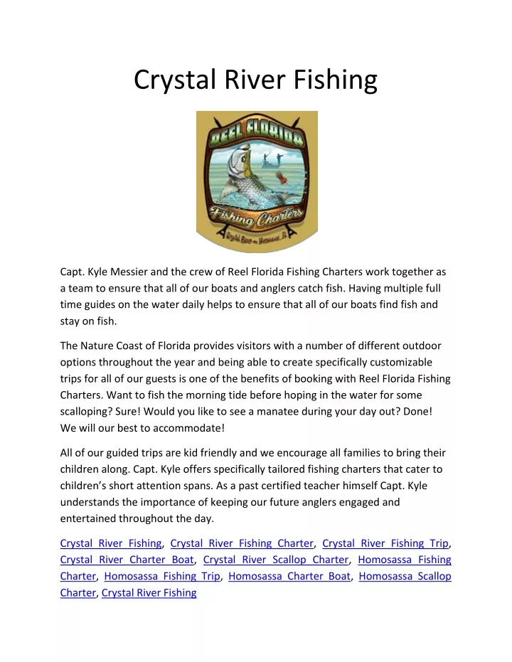 crystal river fishing