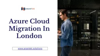 Azure Cloud Migration In London