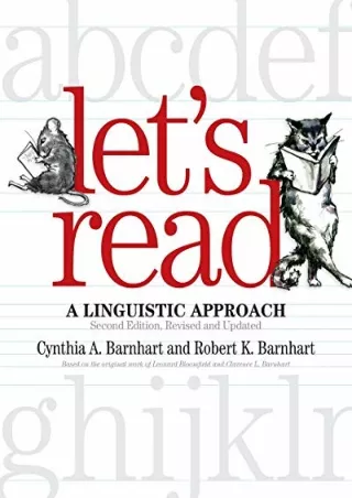 {EBOOK} DOWNLOAD Let's Read: A Linguistic Approach