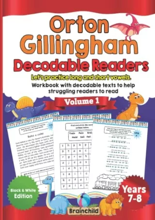 {EBOOK} DOWNLOAD Orton Gillingham Decodable Readers: let’s practice long an