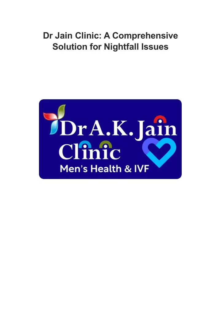 dr jain clinic a comprehensive solution