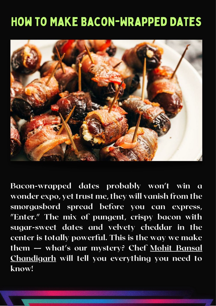 how to make bacon wrapped dates