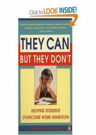 {EPUB} DOWNLOAD They Can but They Don't: Helping Students Overcome Work Inh