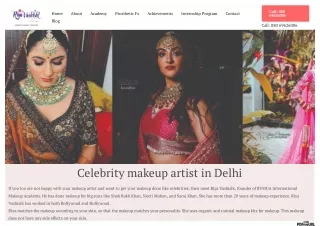 celebrity makeup artist in delhi