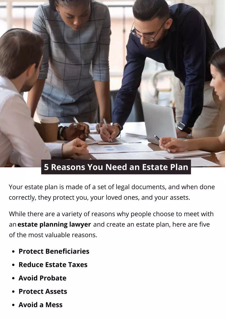 5 reasons you need an estate plan