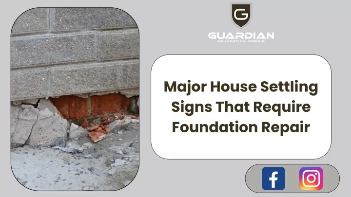 major house settling signs that require