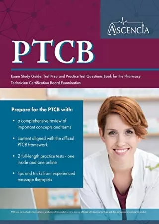 [pdf] epub download PTCB Exam Study Guide: Test Prep and Practice Test Questions
