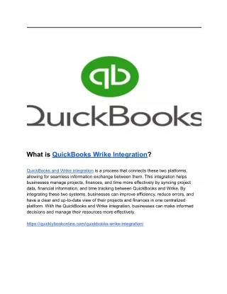 what is quickbooks wrike integration