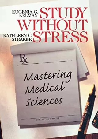 get [pdf] Study Without Stress: Mastering Medical Sciences (Surviving Medical Sc