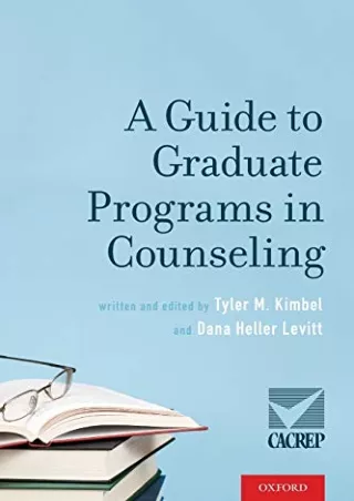 download A Guide to Graduate Programs in Counseling