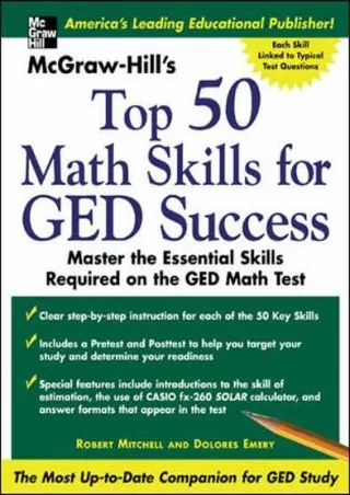 read ebook McGraw -Hill's Top 50 Math Skills For GED Success