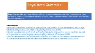 Royal Keto Gummies | Royal Keto Gummies Reviews