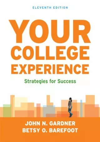 [pdf] epub download Your College Experience: Strategies for Success