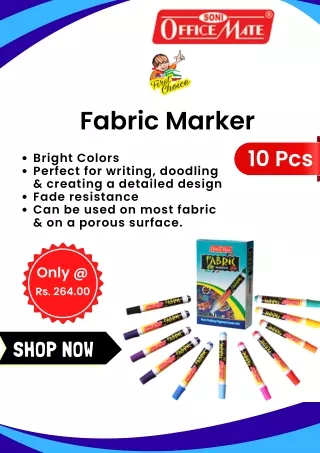 Buy Fabric Marker in Pack of 10 pcs Online at Best Prices In India - Soniofficemate