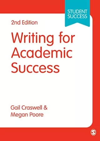 get [pdf] Writing for Academic Success (Sage Study Skills Series)