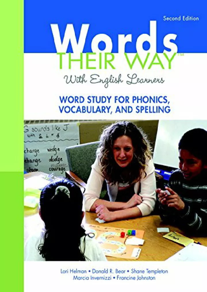 PPT - free read Words Their Way with English Learners: Word Study for ...