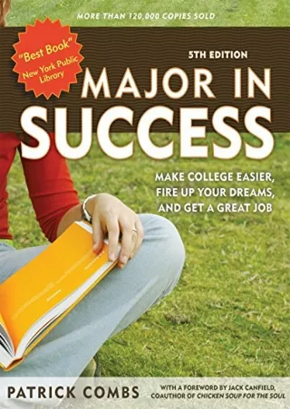 free download [pdf] Major in Success: Make College Easier, Fire Up Your Dreams,