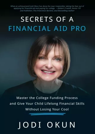 epub download Secrets of a Financial Aid Pro: Master the College Funding Process
